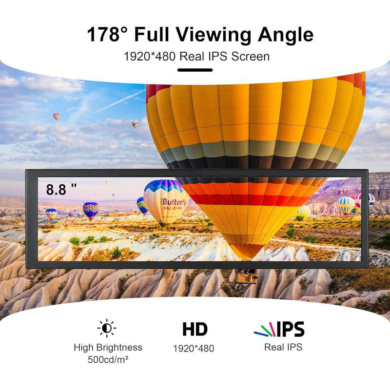 Ultra-Wide Mini Bar Monitor | Expand Desktop Screen